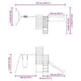 Outdoor Playset Solid Wood Douglas 3155937