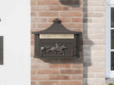 Wall Mounted Mailbox Bronze 40.5 x 16 x 45 cm Cast Aluminum 42023503
