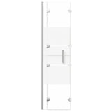 Folding Shower Enclosure ESG 100x140 cm White 150738