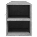 TV Wall Cabinet with LED Concrete Grey 180x31x39.5 cm 3307957