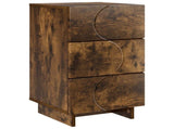 Bedside Cabinet Smoked Oak 33.5 x 34.5 x 60 cm Engineered Wood 8011433