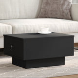 Coffee Table Black 60x45x31 cm Engineered Wood 848081