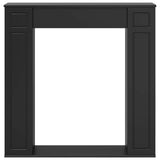Fireplace Surround Black 100 x 20 x 100 cm Engineered Wood 8006616