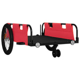 Bike Trailer Red and Black Oxford Fabric and Iron 94195