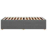 Bed Frame without Mattress Dark Grey Single Fabric 3285072