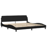 Bed Frame without Mattress "Zadar" Black 200x200 cm Faux Leather 3208205