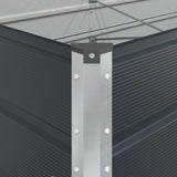 Planter Anthracite 195 x 100 x 75 cm Galvanised Steel 42018220