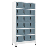 Locker Cabinet Light Grey and Dark Grey 90x40x180 cm Steel 339835