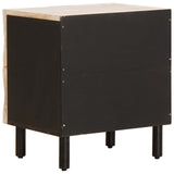 Bedside Cabinet White 40 x 33 x 46 cm Solid Mango Wood 4017862