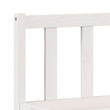 Extra Long Bed Frame without Mattress White 180x220 cm Solid Wood Pine 852453