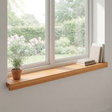 Window Sills 2 pcs Light Brown 90 x 15 x 2 cm Solid Beech Wood 42048169
