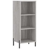 Highboard Grey Sonoma 34,5x34x180 cm Engineered Wood 3200335