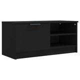 ZNTS TV Cabinet Black 80x35x36.5 cm Engineered Wood 811468