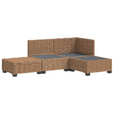 4 pcs Rattan Lounge Set with Cushions GENDT Natural Rattan 3429844