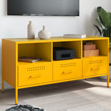TV Cabinet Mustard Yellow 100.5x39x50.5 cm Steel 843039
