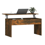 ZNTS Coffee Table Smoked Oak 102x50.5x52.5 cm Engineered Wood 819284