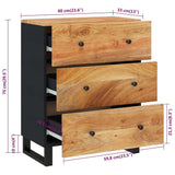 Sideboard 60x33x75 cm Solid Wood Acacia 345230