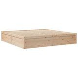 Bed with Mattress 200x200 cm Solid Wood Pine 3281922