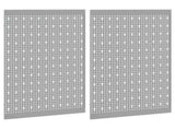 Tool Wall Panel 2 pcs Grey 100 x 1 x 80 cm 4103483