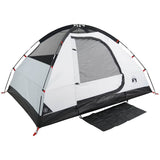 Camping Tent Dome 4-Person White Blackout Fabric Waterproof 94780