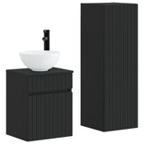 Bathroom Furniture Set 2 pcs Black 33 x 34.5 x 100 cm 3406134