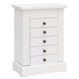 Jewellry Case with Mirror MDF 25x13.5x34 cm 245753