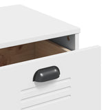 Drawer Cabinet VIKEN White Engineered Wood 374920