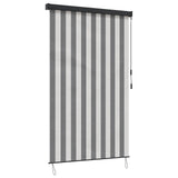Roller Blind Anthracite and White 80 x 250 cm 42037175
