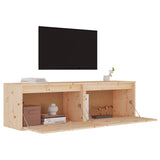 Wall Cabinets 2 pcs 60x30x35 cm Solid Pinewood 813446