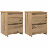 Bedside Cabinets 2 pcs Aritisan Oak 30x30x40 cm Engineered Wood 855849