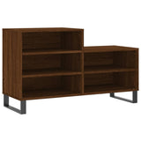 Shoe Cabinet Brown Oak 102x36x60 cm Engineered Wood 831403