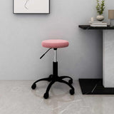 Office Swivel Chair Pink Velvet 333179