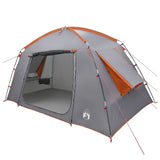Cabin Tent Grey and Orange 300 x 210 x 156 cm Polyester 42028512