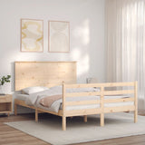 Bed Frame without Mattress 120x200 cm Solid Wood 3195216