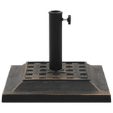 Parasol Base Square Polyresin 12 kg Bronze 45207