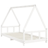 Kids Bed Frame White 90x200 cm Solid Wood Pine 834454