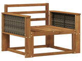 Outdoor Middle Sofa Solid Acacia Wood Natural 3438823
