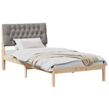 Bed Frame with Upholstered Headboard Brown 100 x 200 cm 878842