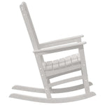Garden Rocking Chair 2 pcs White 70 x 92 x 108cm Plastic 3335810