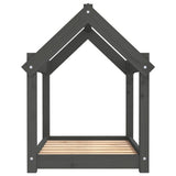 Dog Bed Grey 71x55x70 cm Solid Wood Pine 822204