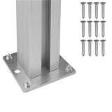 Garbage Bin Fence Grey 85 x 85 x 115 cm Aluminium and WPC 42039184
