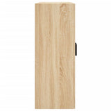 Wall Mounted Cabinet Sonoma Oak 69.5x34x90 cm Engineered Wood 830383