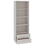 Highboard HAMAR White 60x35x180 cm Solid Wood Pine 340489