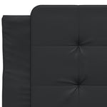 Bed Frame without Mattress "Zadar" Black 90x190 cm Single Faux Leather 3208149