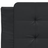 Bed Frame without Mattress "Zadar" Black 100x200 cm Faux Leather 3208163