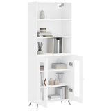 Highboard White 69.5x34x180 cm Engineered Wood 3189285