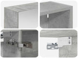 Bathroom Cabinet Set 3 pcs 140 x 14.5 x 70 cm Engineered wood 3403779