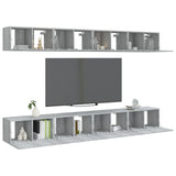 TV Cabinets 8 pcs Grey Sonoma 60x30x30 cm Engineered Wood 3120309
