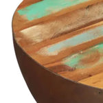 ZNTS Coffee Table Bowl-shaped with Steel Base Solid Reclaimed Wood 241648