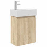 Bathroom Vanity Unit with Tap Sonoma Oak 45.5 x 25.5 x 84 cm 889483